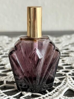 Decorative empty Purple Glass Perfume Bottle